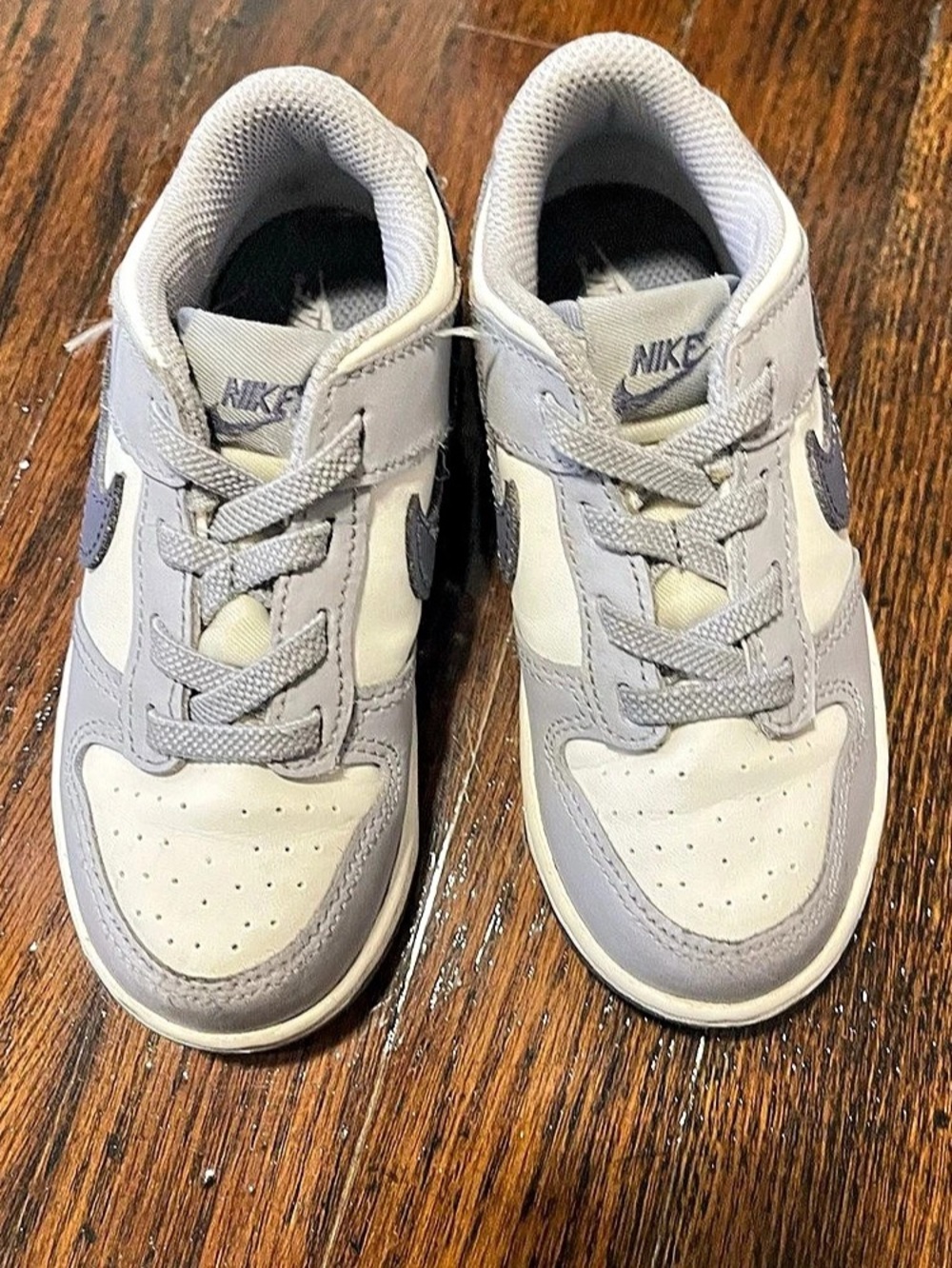 Nike Dunk Low Toddler Kids' Gray & White Sneakers